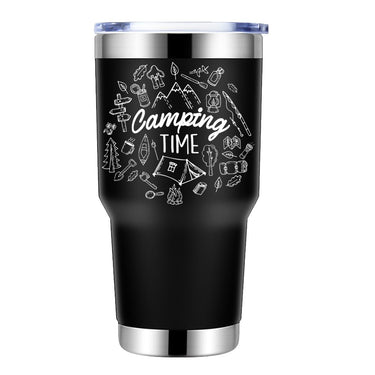 Camping Time 30oz Insulated Vacuum Sealed Tumbler